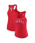 ფოტო #1 პროდუქტის Women's Red Texas Rangers Plus Size Swing for the Fences Racerback Tank Top