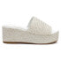 Фото #1 товара BEACH by Matisse Peony Platform Womens White Casual Sandals PEONY-103
