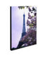 Kathy Yates 'Eiffel Tower with Blossoms' Canvas Art - 24" x 16"