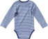 Фото #2 товара Body Langarm mit Dino-Applikation, blau, Gr. 86/92, 1 St