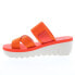 Фото #3 товара Fly London Yabo YABO593FLY-002 Womens Orange Leather Wedges Sandals Shoes 40