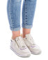 Women's Casual Sneakers By Beige With Multicolor Accent