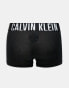 Calvin Klein Intense Power 3 pack trunk with logo waistband in black