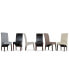 Фото #16 товара Easton Set of 2 Faux Leather Deluxe Parson Chairs