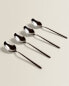 Фото #7 товара Set of shiny steel dessert spoons