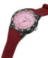 ფოტო #2 პროდუქტის Men's Sporty Three Hand Red Silicon Strap Watch, 49mm