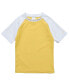 Фото #1 товара Toddler, Child Boys Yellow White Sleeve Sustainable SS Rash Top