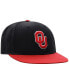 ფოტო #4 პროდუქტის Men's Black, Crimson Oklahoma Sooners Team Color Two-Tone Fitted Hat