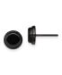 ფოტო #1 პროდუქტის Stainless Steel Polished Black IP-plated Earrings