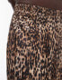 Topshop Tall leopard print plisse trouser