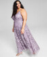 Trendy Plus Size Embroidered Gown, Created for Macy's