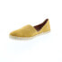 Фото #4 товара Miz Mooz Cherie Womens Yellow Suede Slip On Espadrille Flats Shoes 6