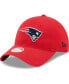 Фото #1 товара Women's Red New England Patriots Core Classic 2.0 9TWENTY Adjustable Hat