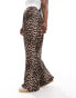 Фото #4 товара ASOS DESIGN leopard print trousers co ord with frill hem