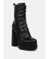 Фото #2 товара meows faux leather high heel platform ankle boots