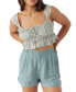 ფოტო #1 პროდუქტის Juniors' Gabbie Cropped Top