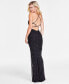 Juniors' Emma Scoop-Neck Faux Pearl Embellished Gown