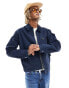 Фото #1 товара Timberland washed canvas zip jacket in navy