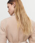 ფოტო #4 პროდუქტის Women's Belted Structured Double Fabric Coat