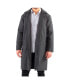 ფოტო #2 პროდუქტის Men's Zach Knee Length Jacket Top Coat Trench Wool Blend Overcoat