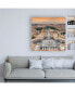 Philippe Hugonnard Dolce Vita Rome 3 View of Rome from Dome of St. Peters Basilica II Canvas Art - 15.5" x 21"