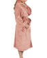 ფოტო #2 პროდუქტის Women's Velvety Soft Velour Bathrobe