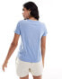 Levi's perfect small batwing logo t-shirt in light blue Синий, S - фото #4