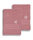 Фото #2 товара Textiles Turkish Cotton Personalized 2 Piece Denzi Bath Towel Set, 54" x 27"