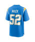 ფოტო #2 პროდუქტის Men's Khalil Mack Powder Blue Los Angeles Chargers Game Jersey