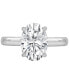 ფოტო #3 პროდუქტის Certified Lab Grown Diamond Oval-Cut Solitaire Engagement Ring (3 ct. t.w.) in 14k Gold