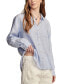 ფოტო #3 პროდუქტის Women's Linen Prep Button-Front Shirt