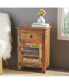 Фото #4 товара Artisan-Crafted Side Table With Drawer And Cabinet