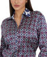 Фото #3 товара Women's Alexandra Long-Sleeve Button-Up Shirt