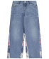 Big Girls Printed Insets High-Rise Baggy Jeans