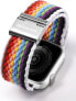 Фото #7 товара Dux Ducis Dux Ducis Strap (Mixture II Version) pasek Apple Watch SE, 8, 7, 6, 5, 4, 3, 2, 1 (41, 40, 38 mm) pleciona opaska bransoleta pale stripes