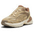 Фото #2 товара Puma Velophasis Earth Lace Up Mens Beige Sneakers Casual Shoes 39590901