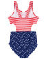 Фото #7 товара Kid Stars and Stripes 1-Piece Cut-Out Swimsuit 14