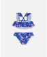 ფოტო #3 პროდუქტის Girl Two Piece Swimsuit Royal Blue Printed Pink Lemon - Toddler Child