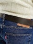 Levi's Seine leather belt in brown with logo