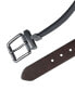 Men's Logo Buckle Stretch Reversible Leather Belt