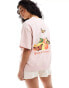 Фото #1 товара Good For Nothing fruit graphic t-shirt in light pink