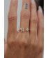 ფოტო #2 პროდუქტის Crystal Initial Adjustable Gold-Tone Ring