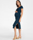 Фото #3 товара Women's Off-The-Shoulder Knitted Maternity Dress