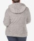 Plus Size Hooded Sherpa Jacket