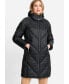 Фото #1 товара Women's Longline Quilted Coat with Removable Hood made with 3M Thinsulate[TM]