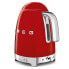 Фото #5 товара Электрический чайник Smeg KLF04RDEU - 1,7 л - 2400 Вт - Красный - Пластик - Нержавеющая сталь - Регулируемый термостат - Индикатор уровня воды