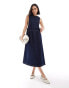 Фото #1 товара ASOS DESIGN denim drop waist maxi dress in indigo