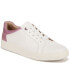 White/Pink Faux Leather