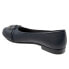 Фото #5 товара Trotters Aubrey T1850-400 Womens Black Wide Leather Ballet Flats Shoes 9