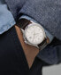 Фото #4 товара Наручные часы Fossil Men's Chronograph Grant Brown Leather Strap Watch 44mm.